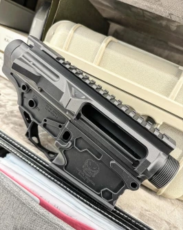 The TS10 GEN2 Matched Billet Receiver set is the new bed rock for all of our line of AR10 products 🐘 #tacticalskeleton #holeofthear10