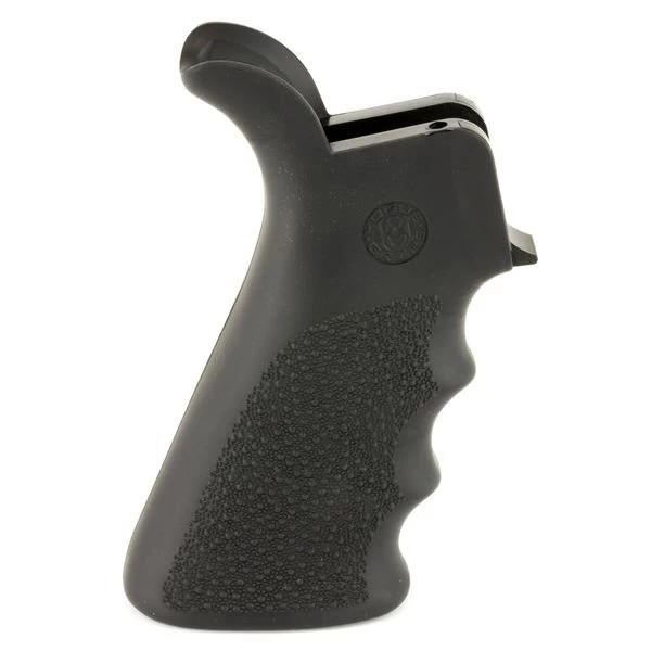 AR-15/M-16 HOUGE Rubber Grip Beavertail with Finger Grooves Black