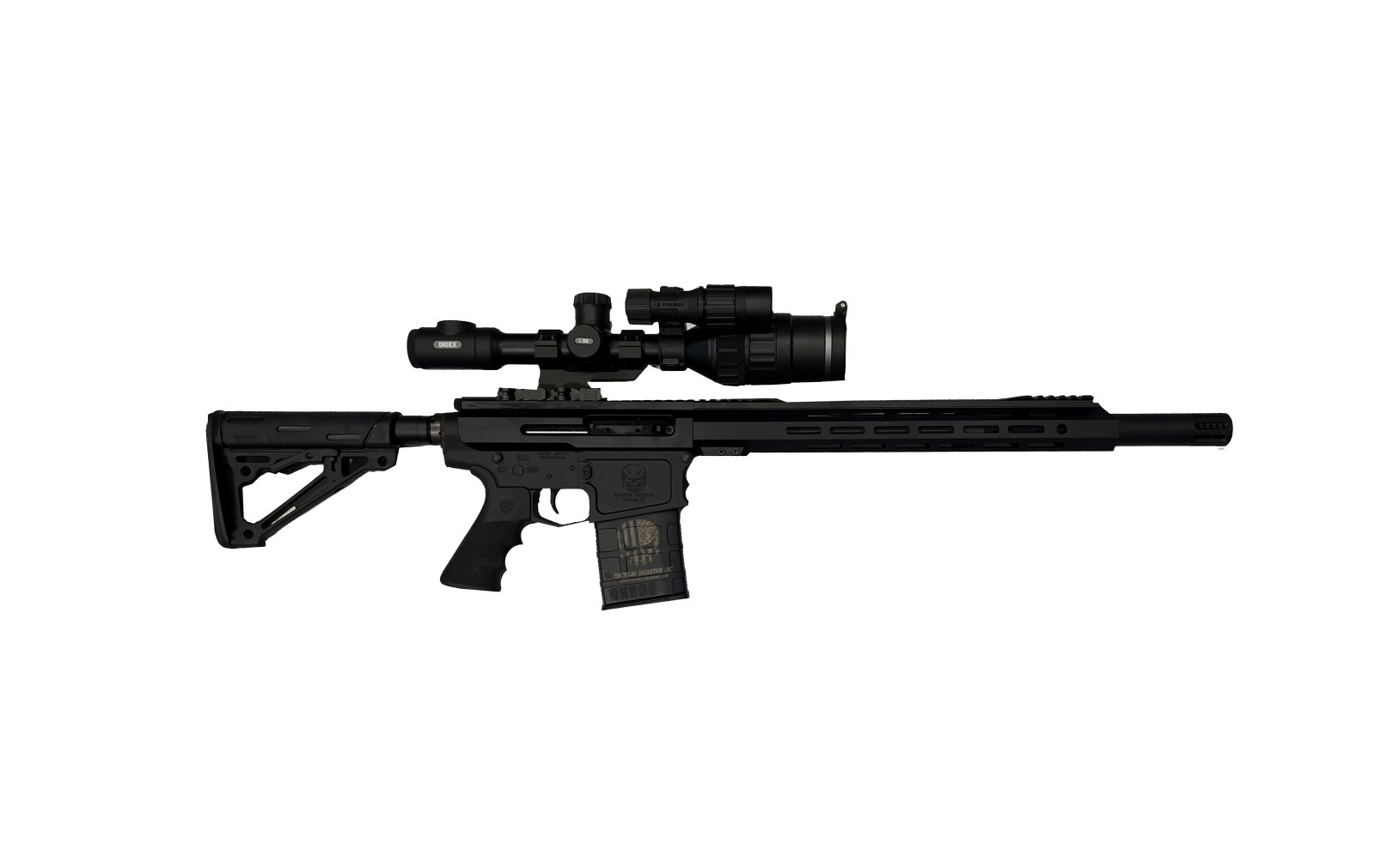 AR10 18" SIDE CHARGER 308 WIN BILLET RIFLE + PULSAR DIGEX C50 NIGHT