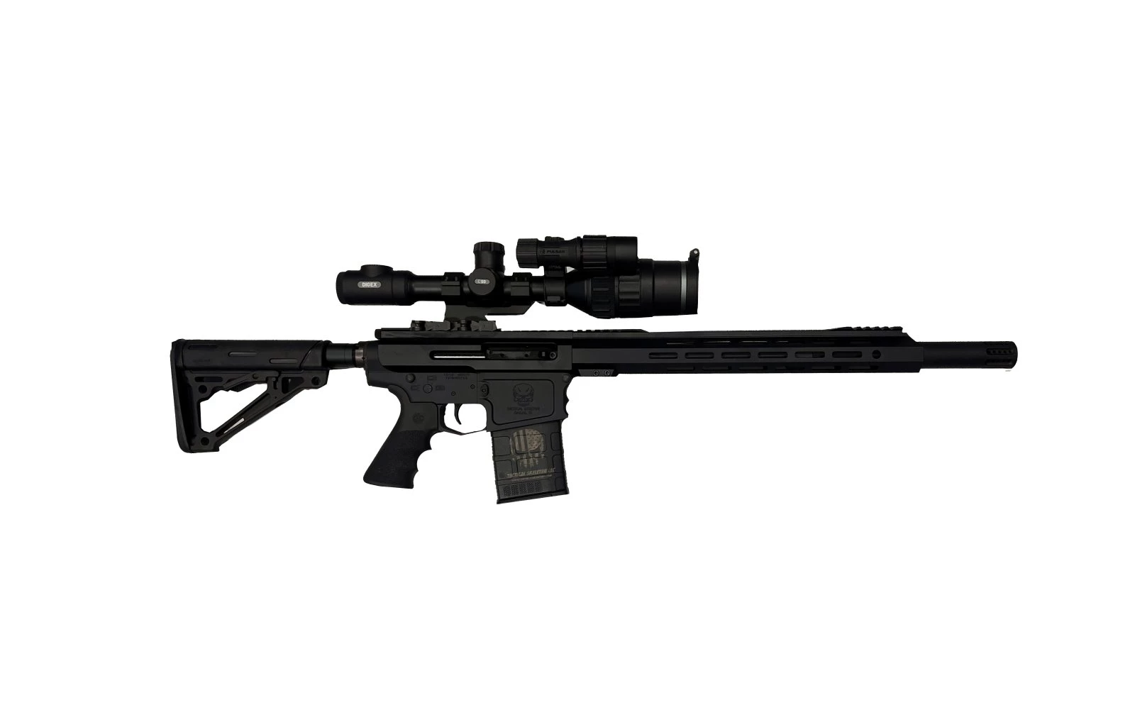 AR10 18" SIDE CHARGER 308 WIN BILLET RIFLE + PULSAR DIGEX C50 NIGHT VISION SCOPE COMBO PACKAGE