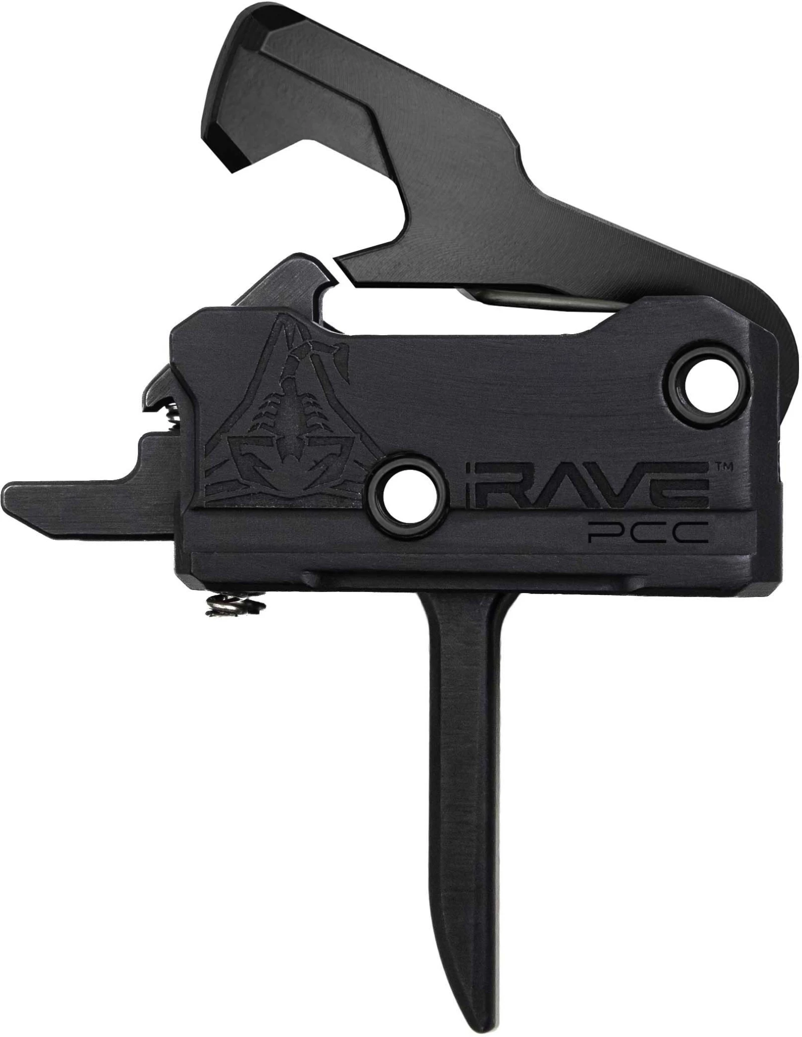 RISE Armament RAVE PCC Flat Trigger (BLK) with Anti-Walk Pins