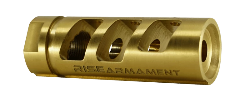 RISE Armament RA-701 Compensator, .22 cal - Titanium Nitride (Gold)