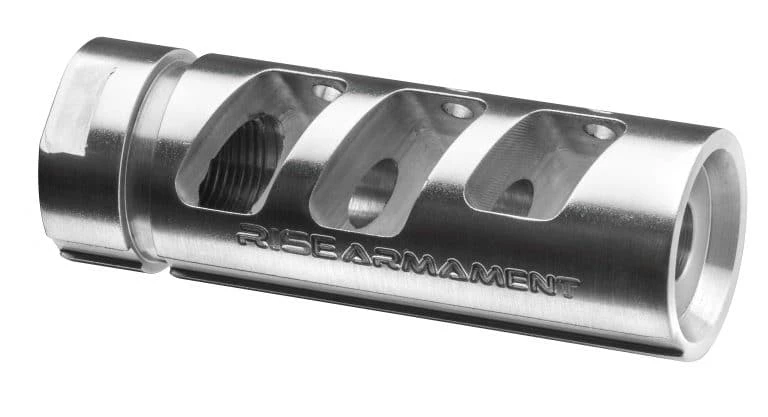 RISE Armament RA-701 Compensator, .22 cal - (Stainless Steel)