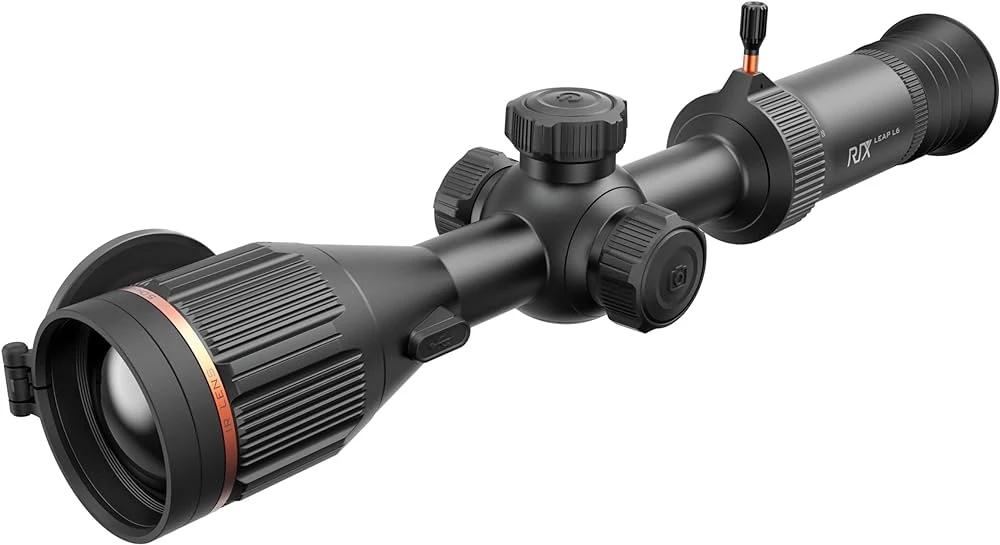 RIX LEAP L6 50mm 640 Optical Zoom Thermal Rifle Scope 12um, Replaceable Battery, WiFi, Black
