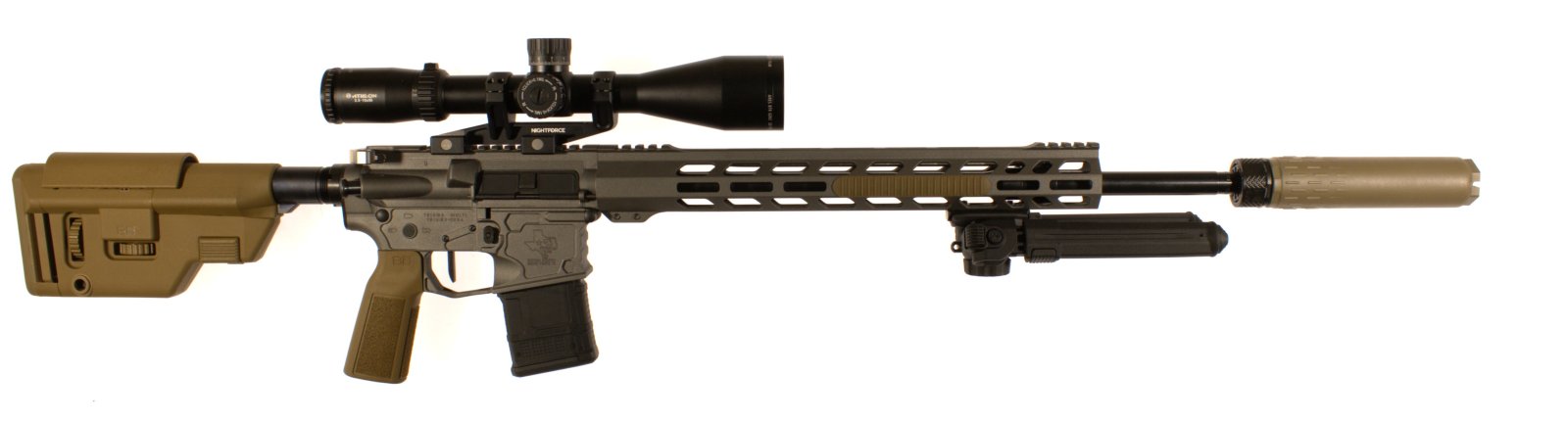 Custom SPR Billet AR-15 with HuxWrx Suppressor Package ...