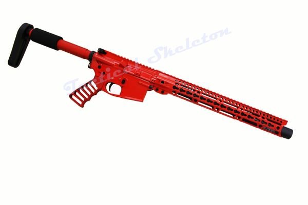 16” AR-15 300 Blackout Custom CANDY RED CUSTOM CERAKOTE - Hogue grip and stock not pictured