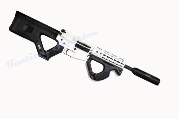 16” 300 Blackout STORM TROOPER Custom ARTIC WHITE AR-15 with CQR STOCK