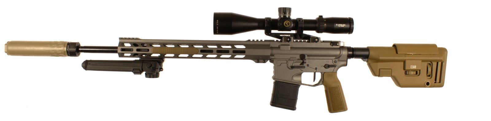 Custom SPR Billet AR-15 with HuxWrx Suppressor Package ...